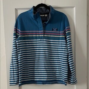 L.L. Bean Blue Rugby Shirt